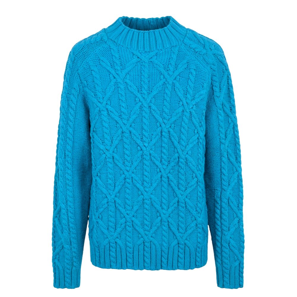 Malo Blue Cotton Men Men's Sweater