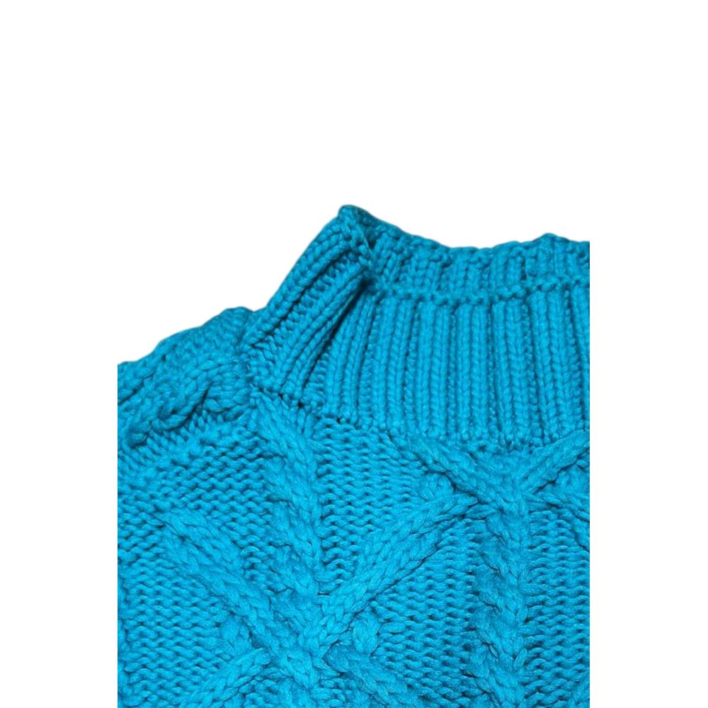 Malo Blue Cotton Men Men's Sweater