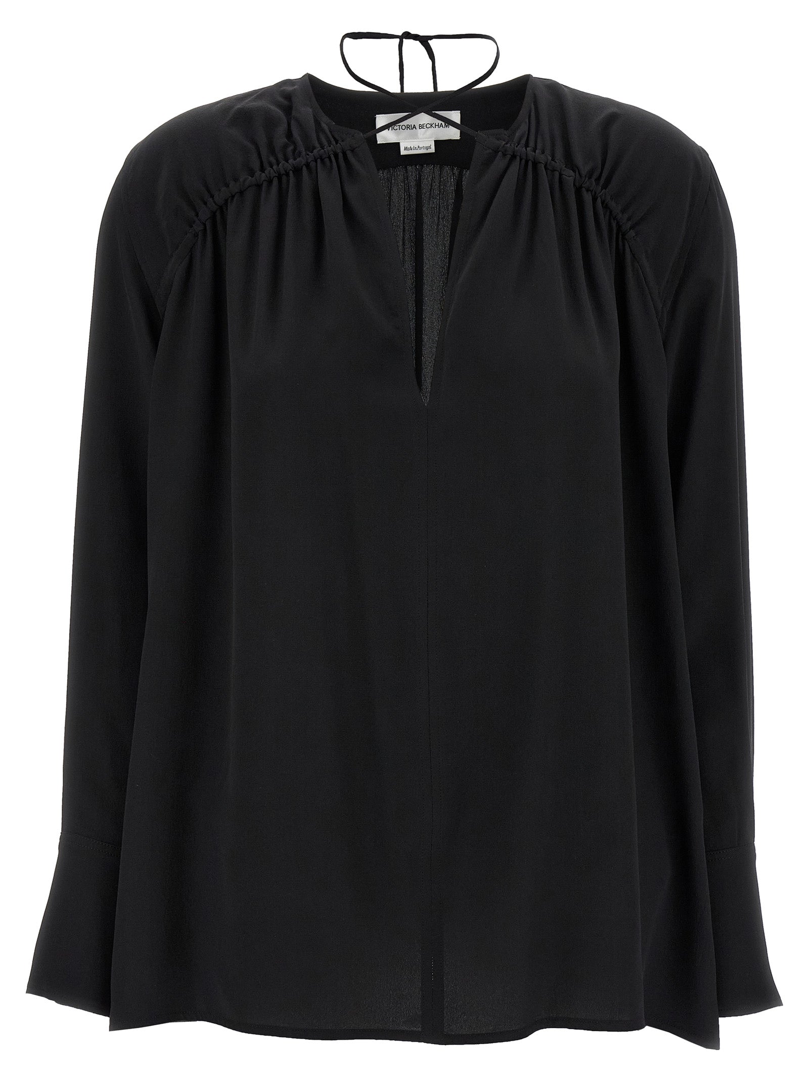 Victoria Beckham Women's Gather Detail Tie Blouse