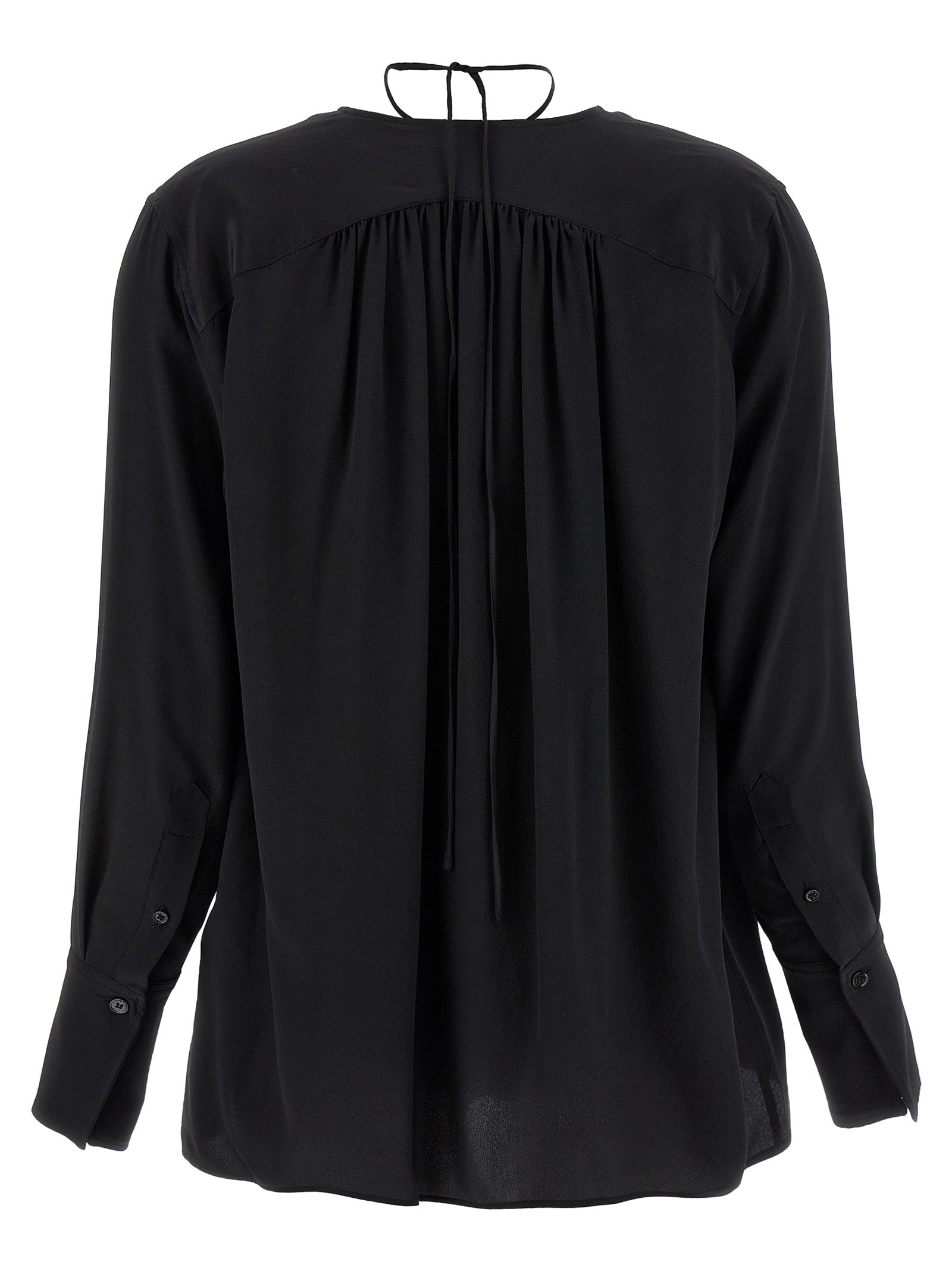 Victoria Beckham Women's Gather Detail Tie Blouse