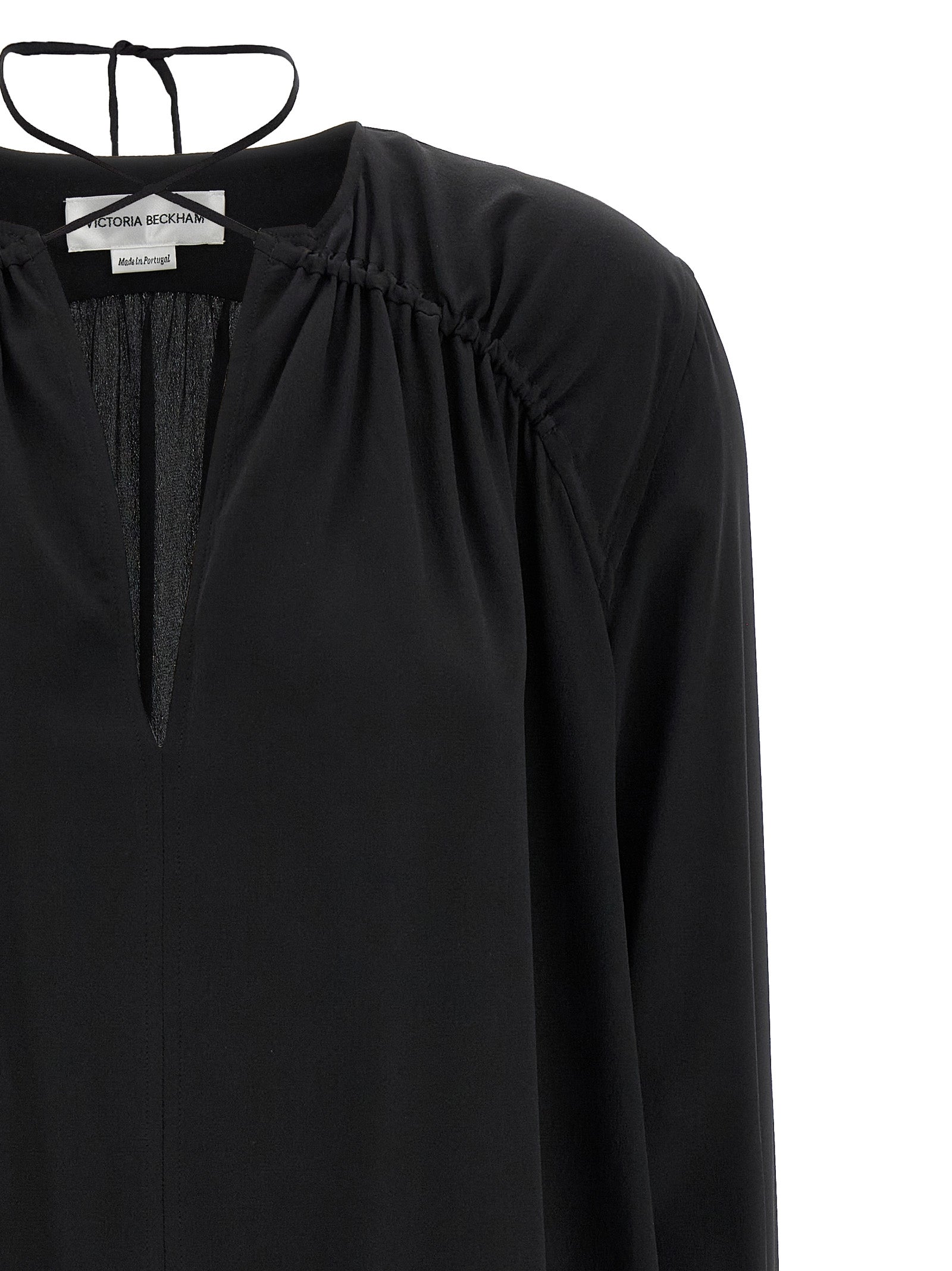 Victoria Beckham Women's Gather Detail Tie Blouse