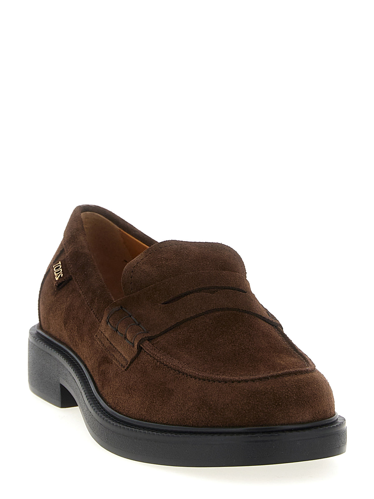 Tod's Brown Calfskin Slip-On Women's Loafers