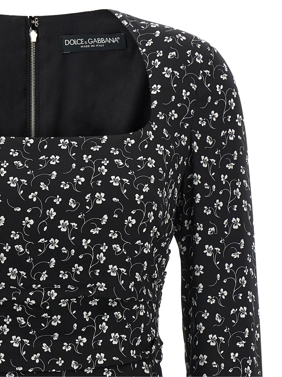 Dolce & Gabbana Black Silk Short Women's Dress