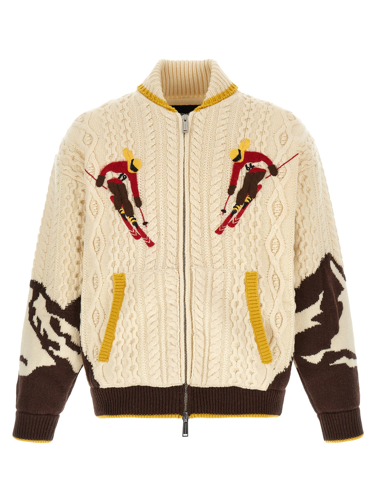 Dsquared² Multicolor Wool Men's Cardigan