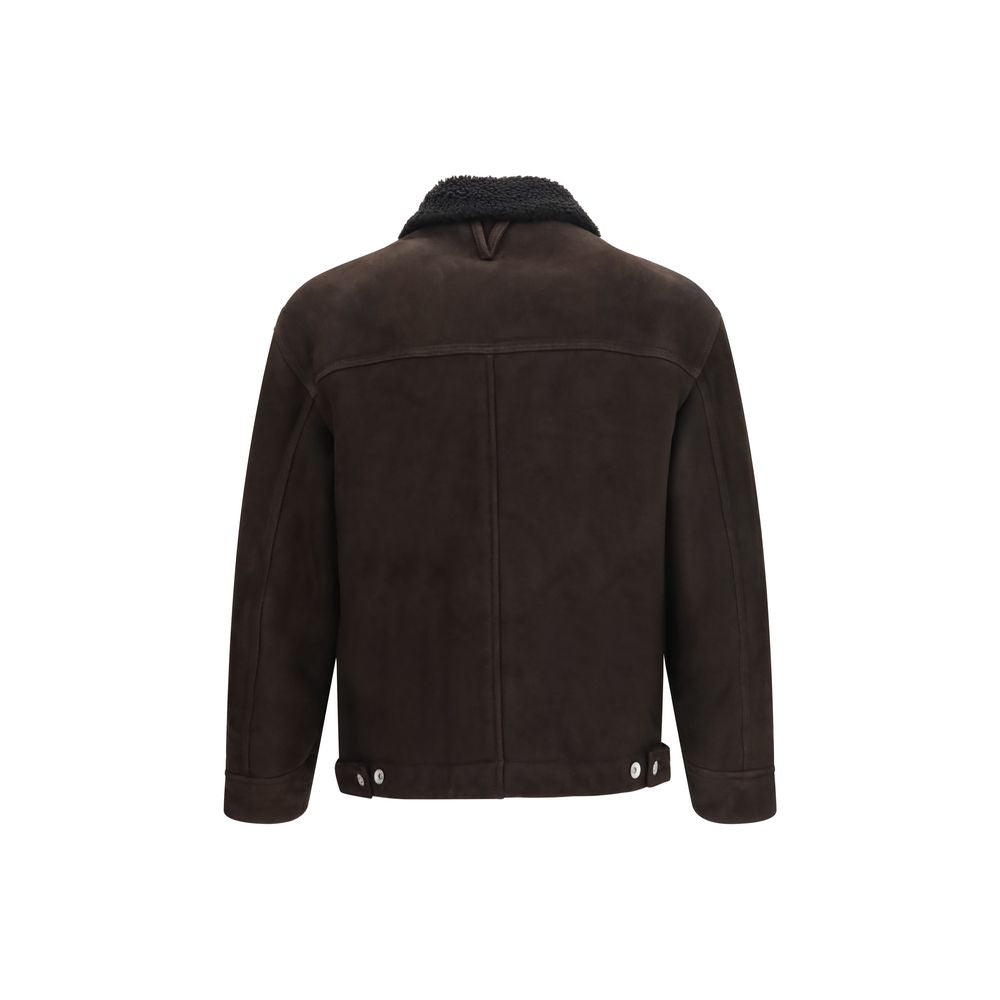 Valstar Brown Lamb Ovis Aries Leather Men's Jacket
