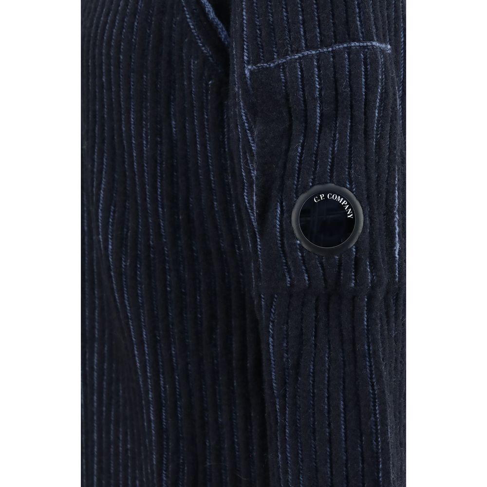 C.P. Company Blue Polyamide Men's Cardigan