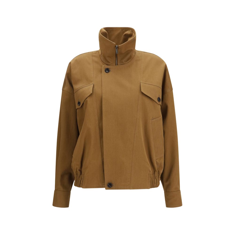 Saint Laurent Brown Cotton Women's Bomber