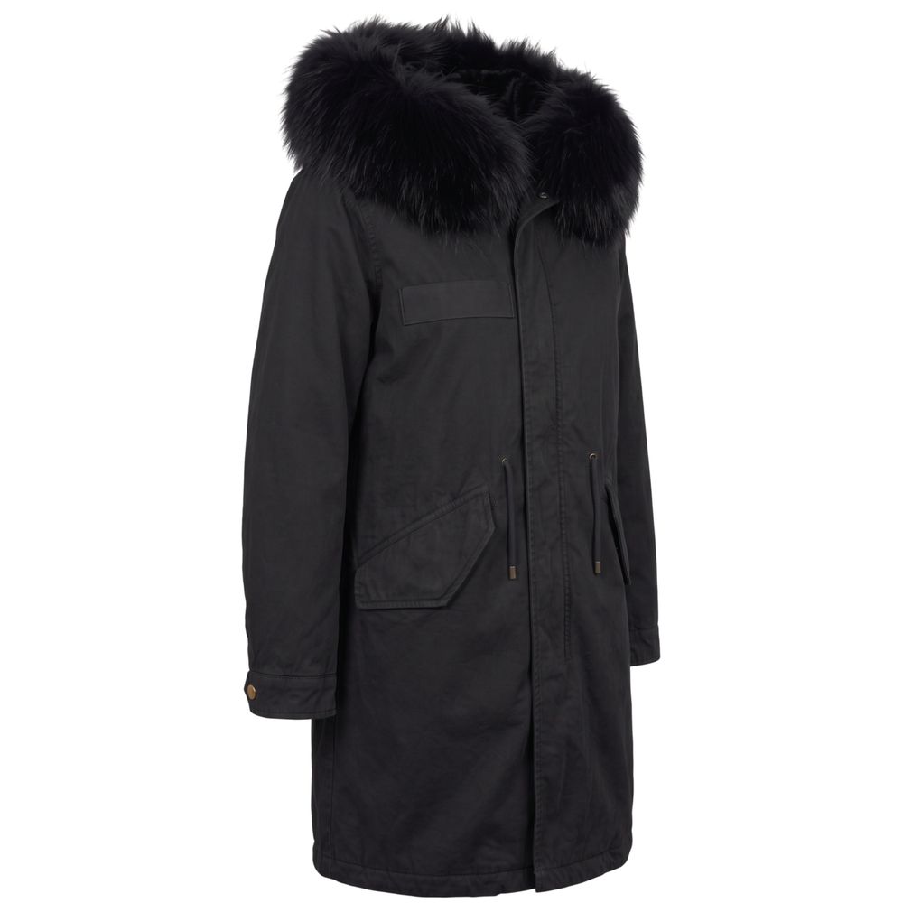 Mr&Mrs Italy Black Cotton Women Women's Jacket