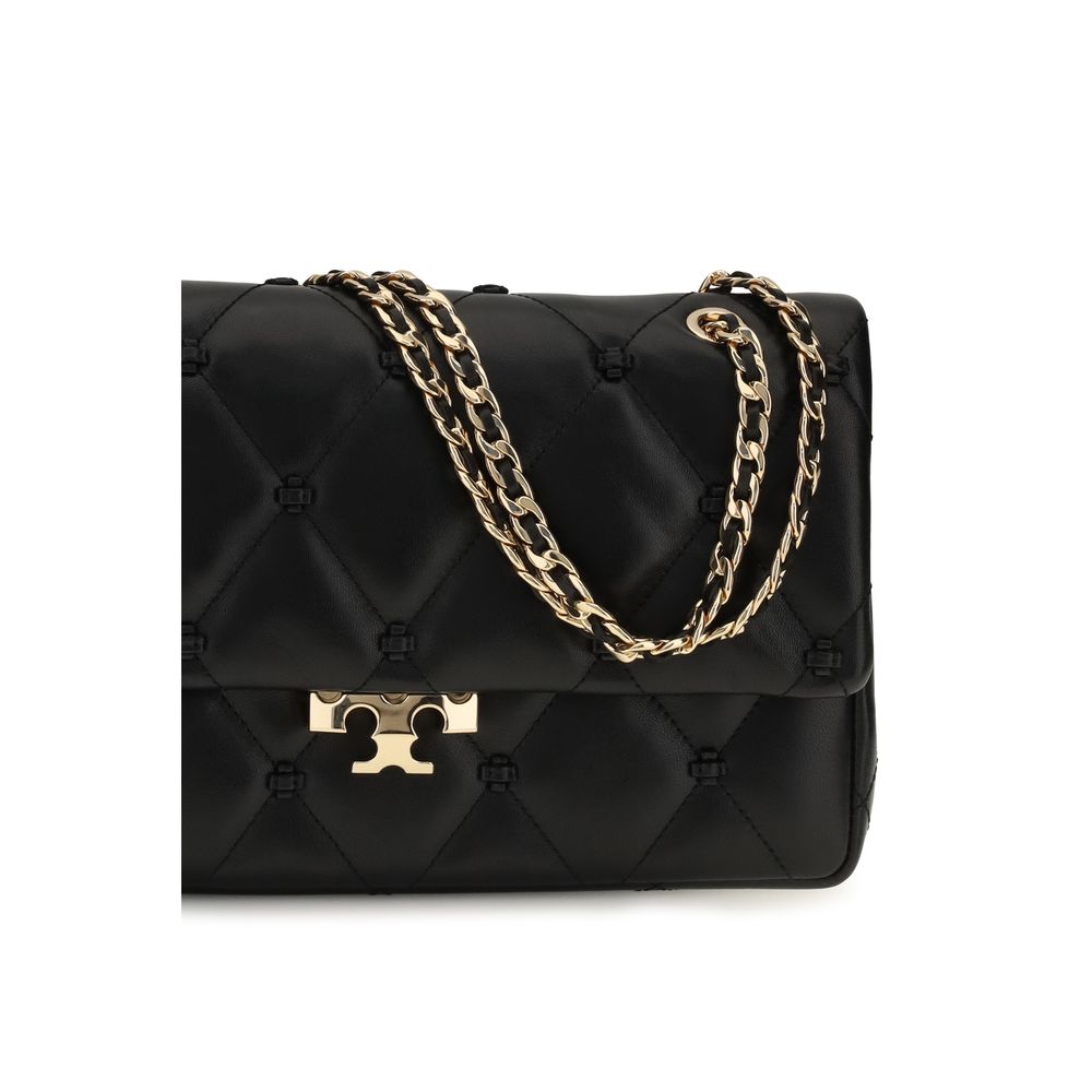 Tory Burch Black Lamb Ovis Aries Shoulder Women's Bag
