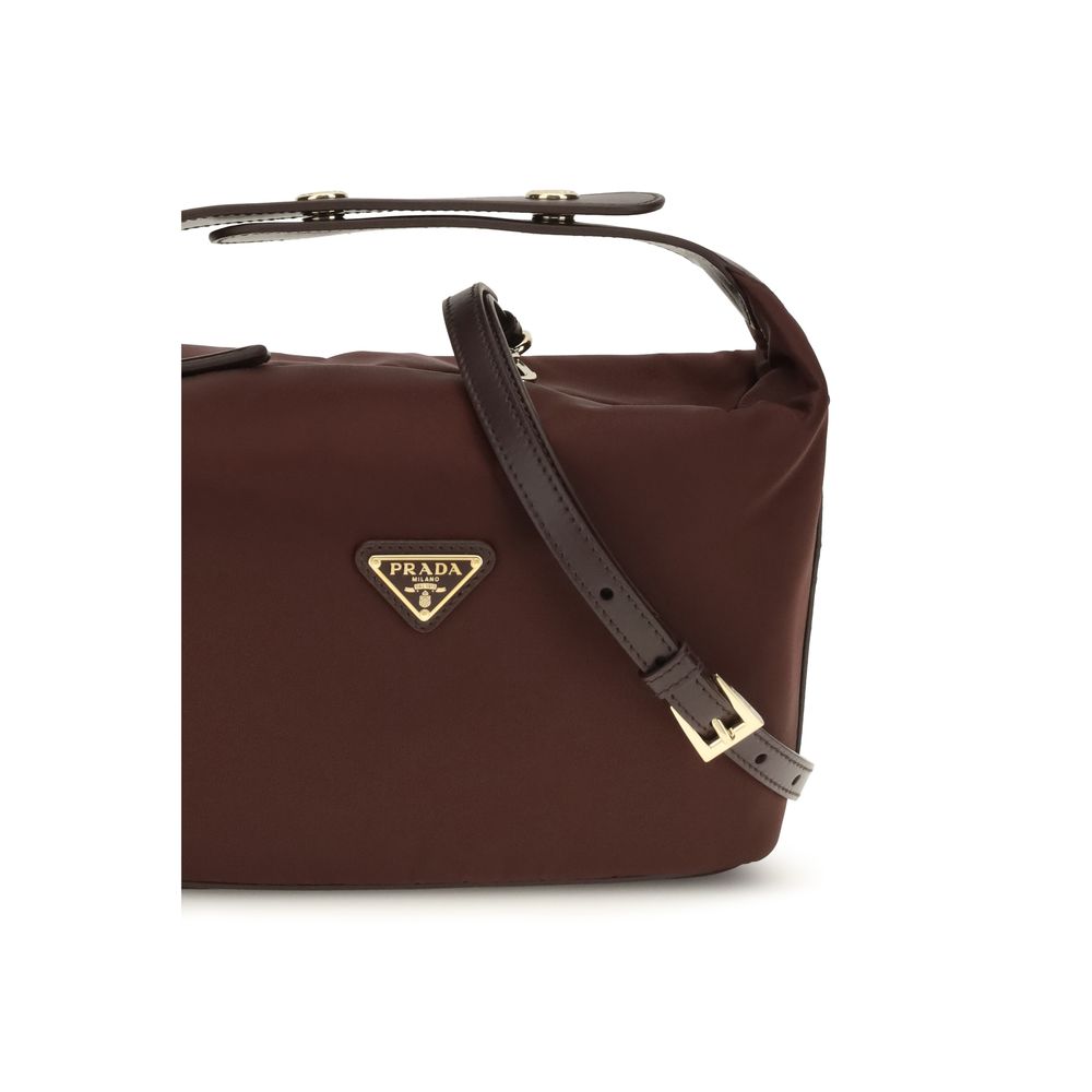 Prada Bordeaux Recycled Polyamide Women's Handbag