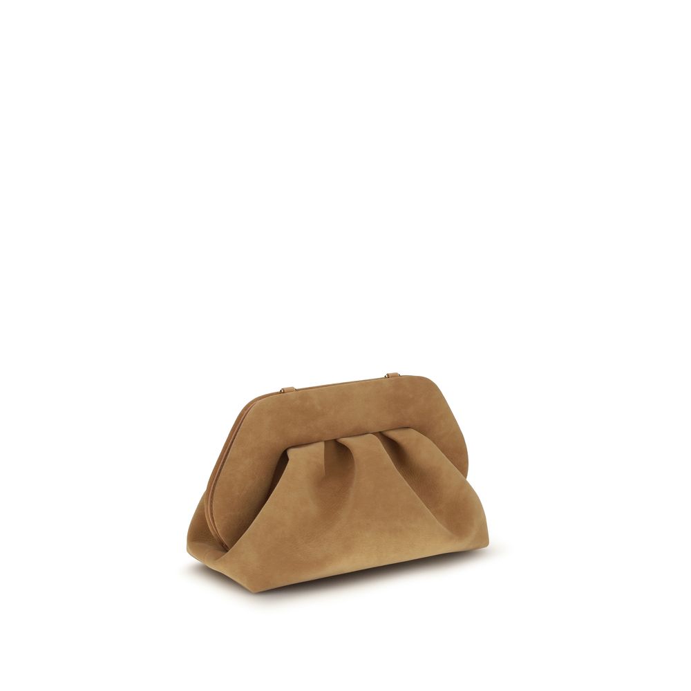 THEMOIRè Beige Nubuc Leather Women's Handbag