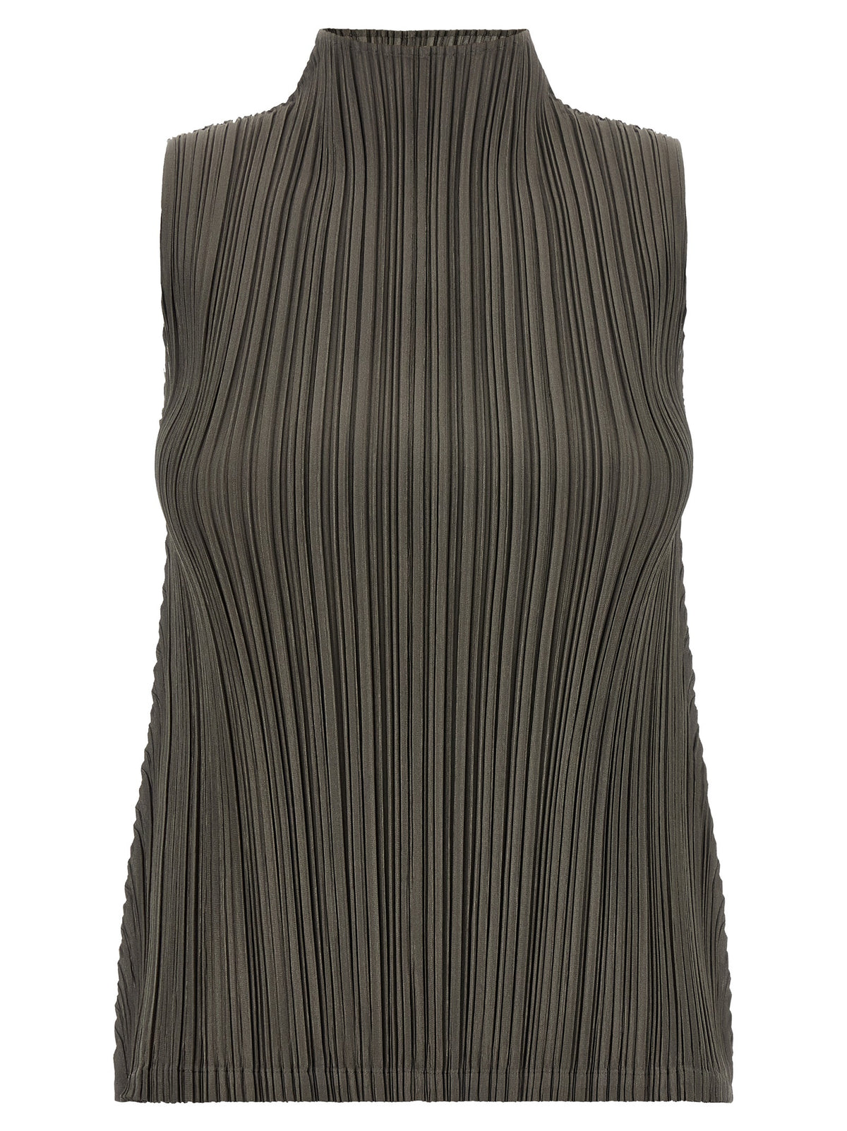 PLEATS PLEASE ISSEY MIYAKE Bicolor Polyester Women's Blouse