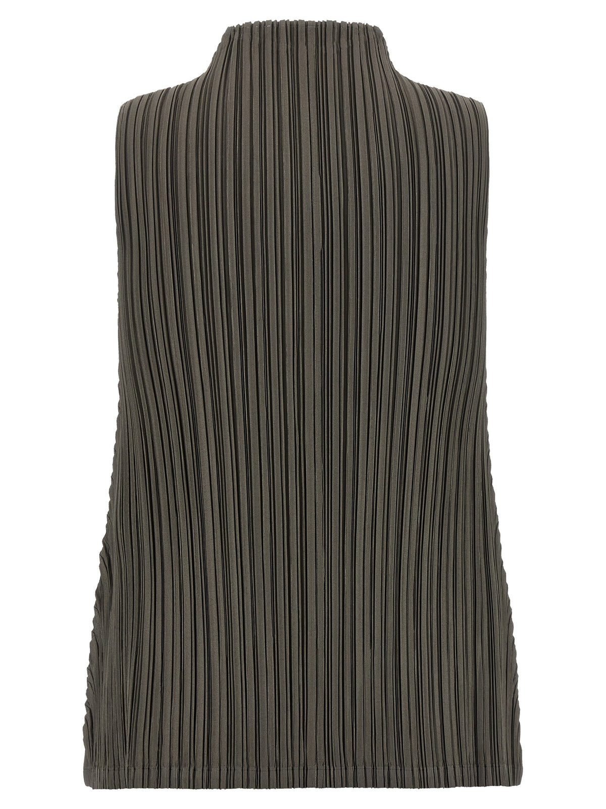 PLEATS PLEASE ISSEY MIYAKE Bicolor Polyester Women's Blouse