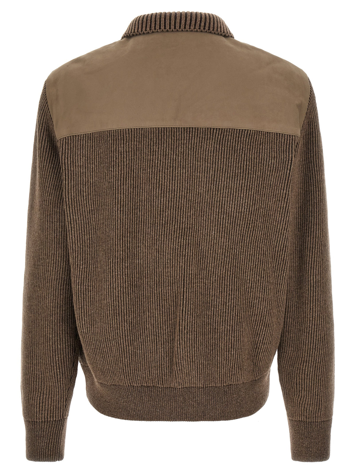 Brioni Brown Calfskin Leather Men's Jacket