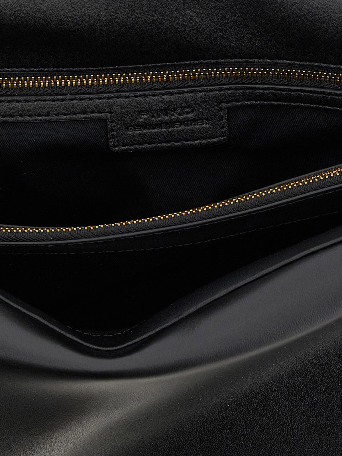 PINKO Black Lamb Leather Crossbody Women's Bag