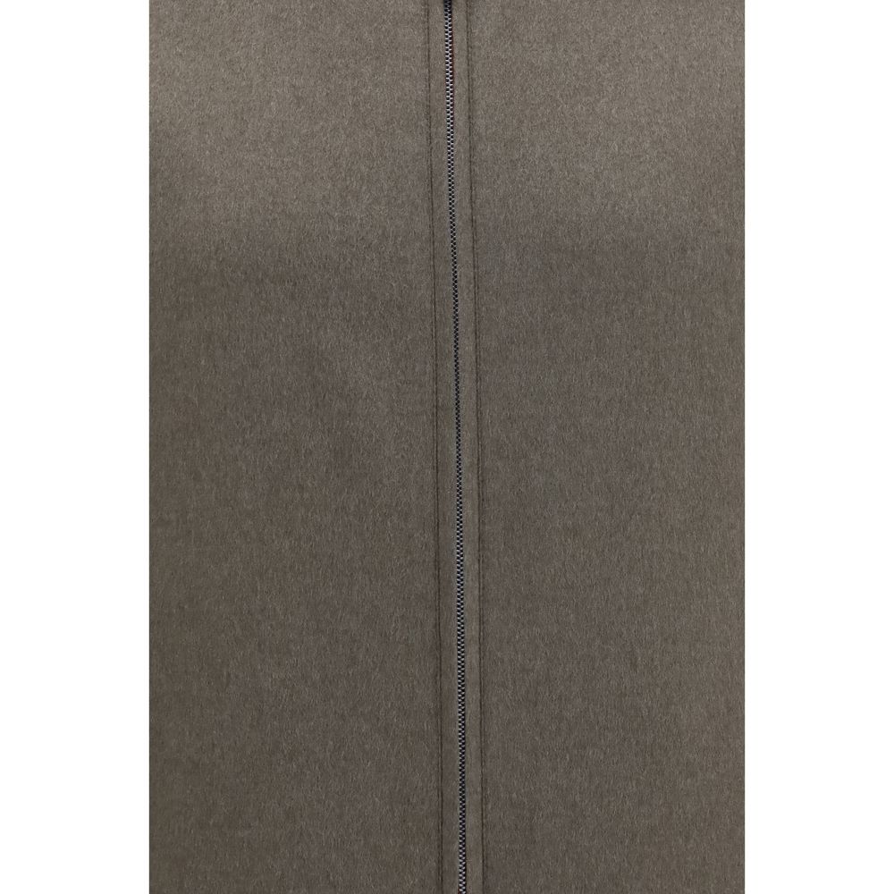Brunello Cucinelli Bicolor Cashmere Men's Bomber