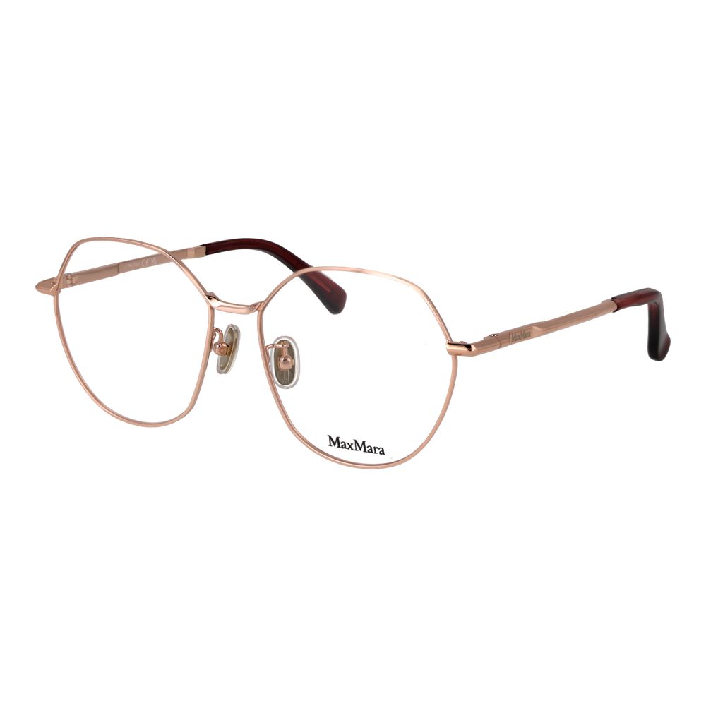 Max Mara Rose Gold Metal Glasses Women's (Frames)