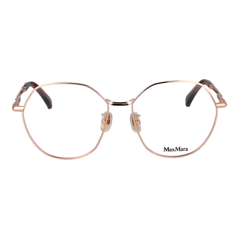 Max Mara Rose Gold Metal Glasses Women's (Frames)