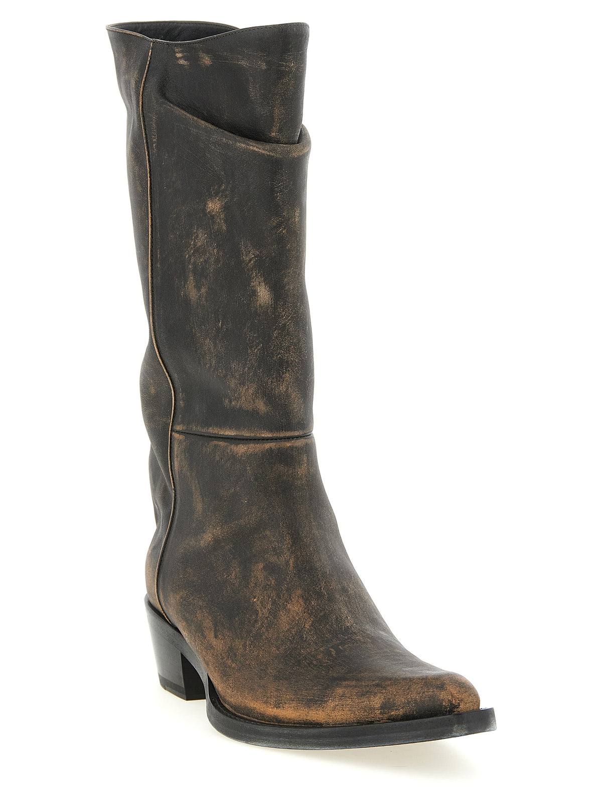 Khaite Brown Calfskin Chelsea Women's Boots