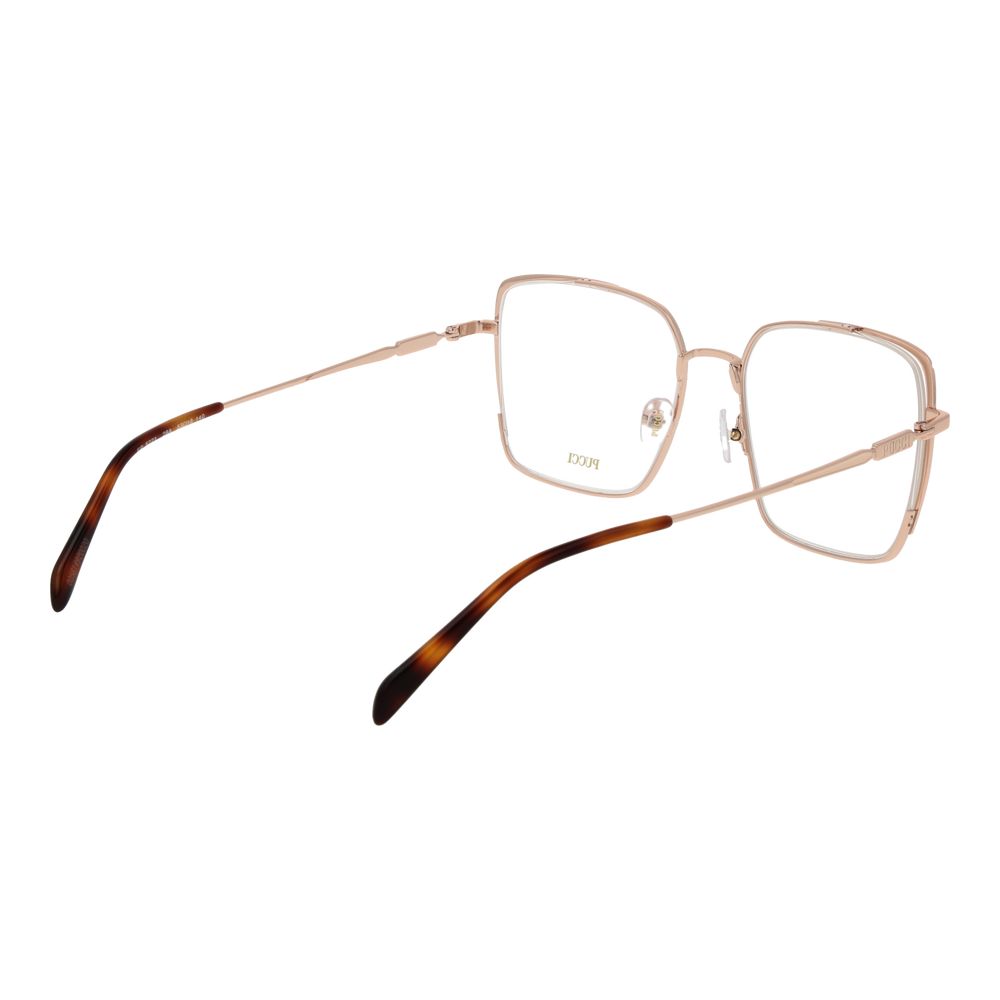 Emilio Pucci Rose Gold Metal Glasses Women's (Frames)