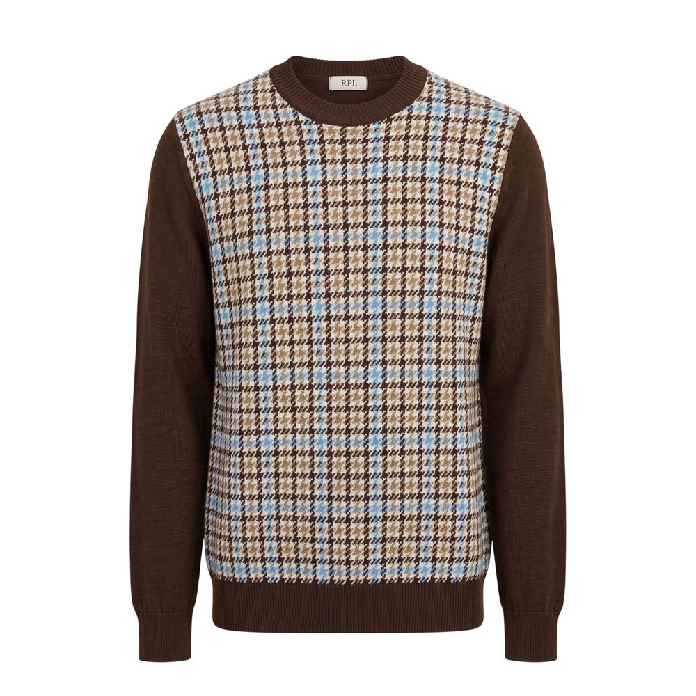 Roberto Pepe Luxury Brown Wool Men Men's Sweater