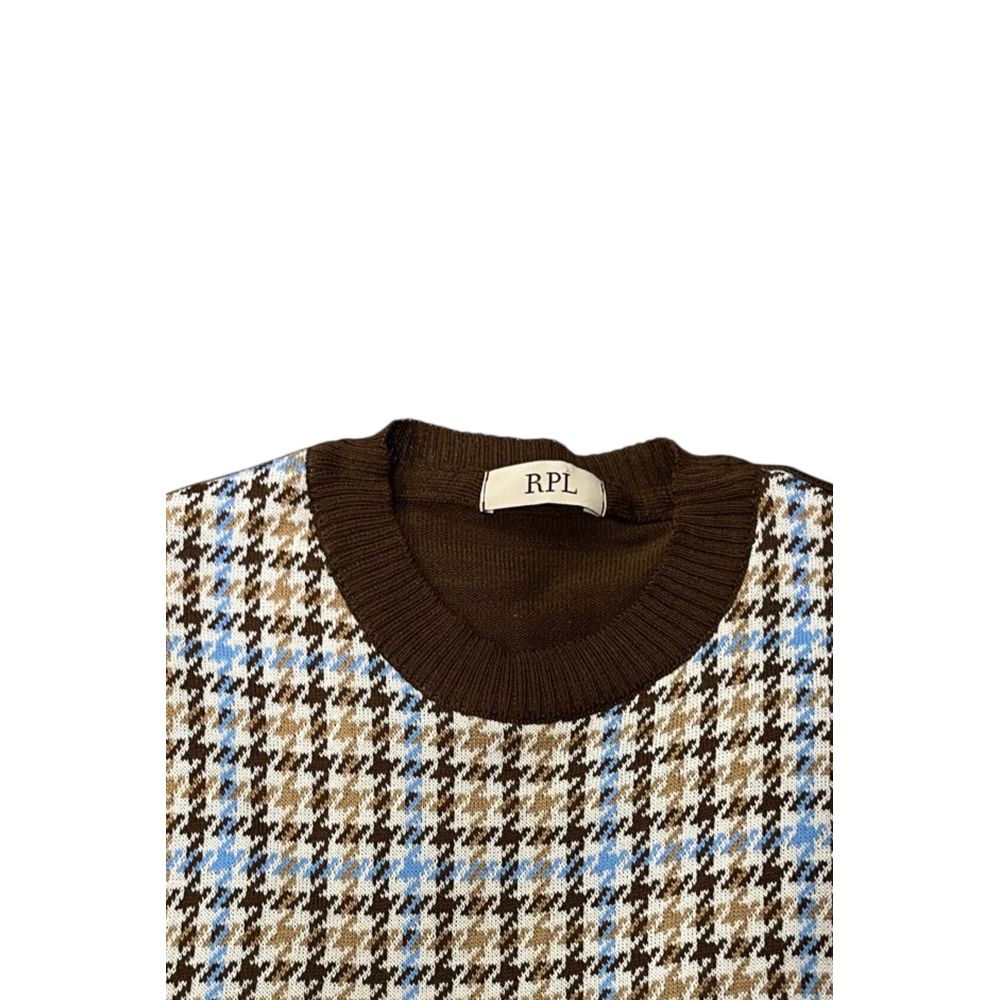 Roberto Pepe Luxury Brown Wool Men Men's Sweater