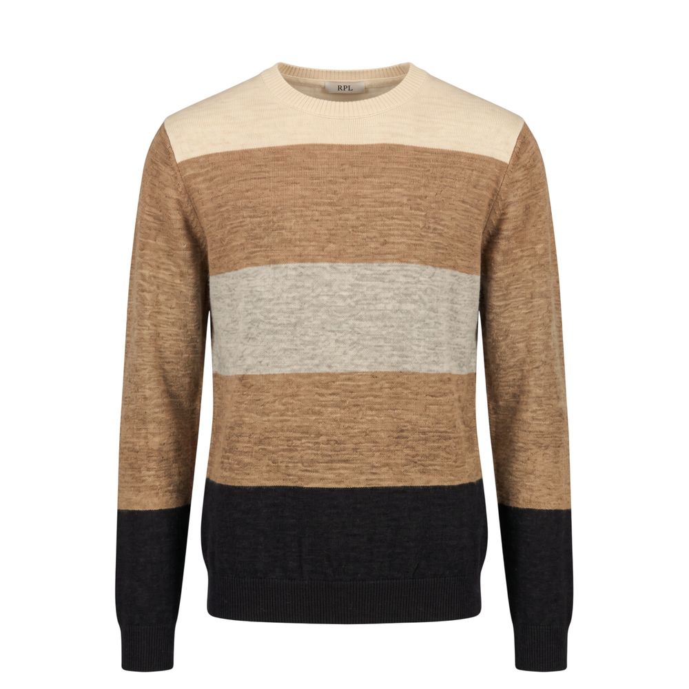 Roberto Pepe Luxury Beige Wool Men Men's Sweater
