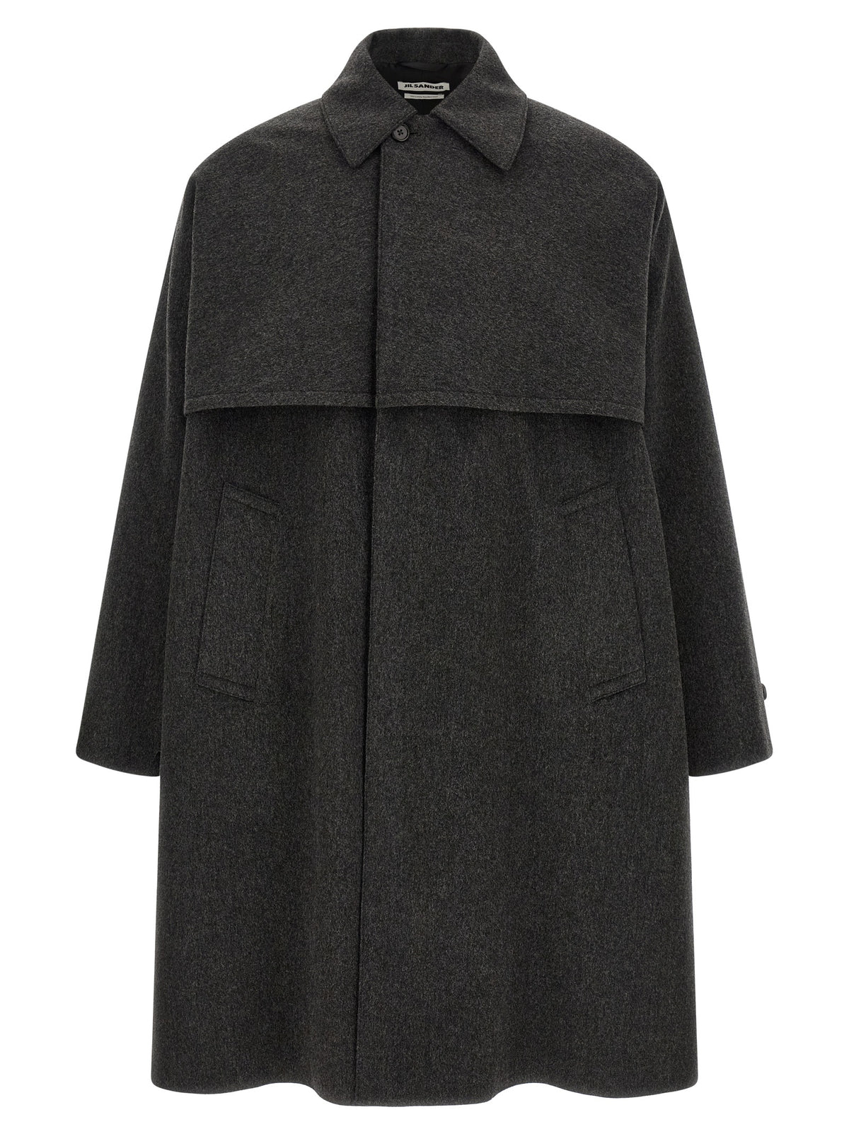 Jil Sander Gray Wool Men's Coat