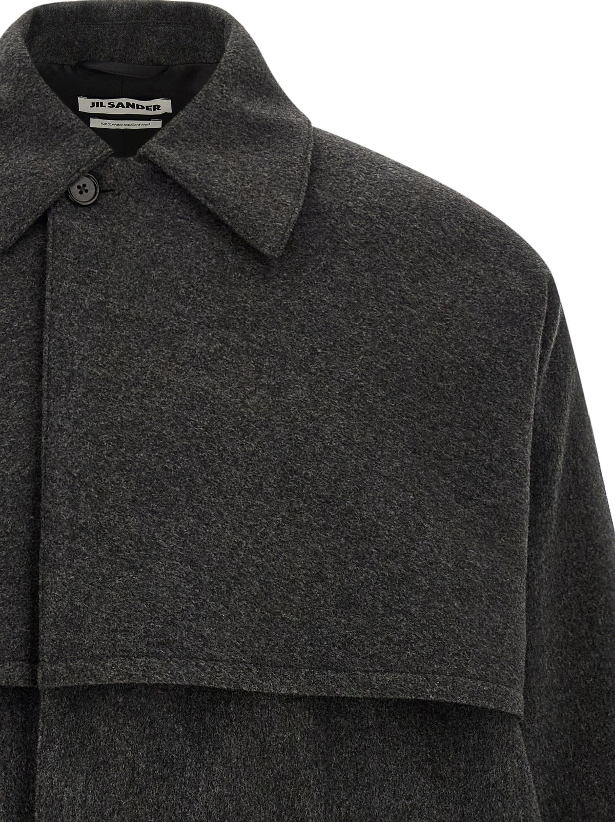 Jil Sander Gray Wool Men's Coat