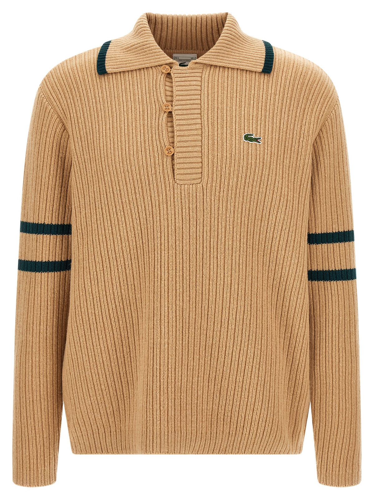 Lacoste Beige Wool Men's Cardigan