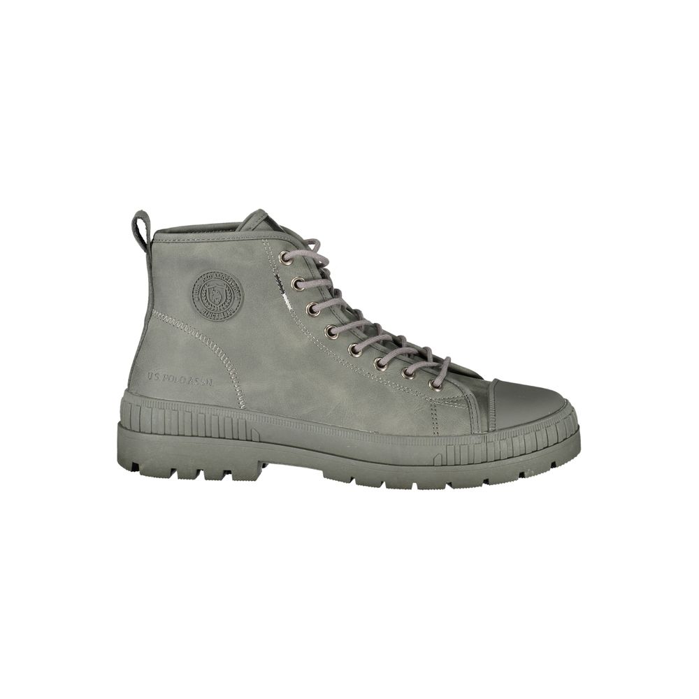 U.S. POLO ASSN. Gray Polyurethane Men Men's Boot