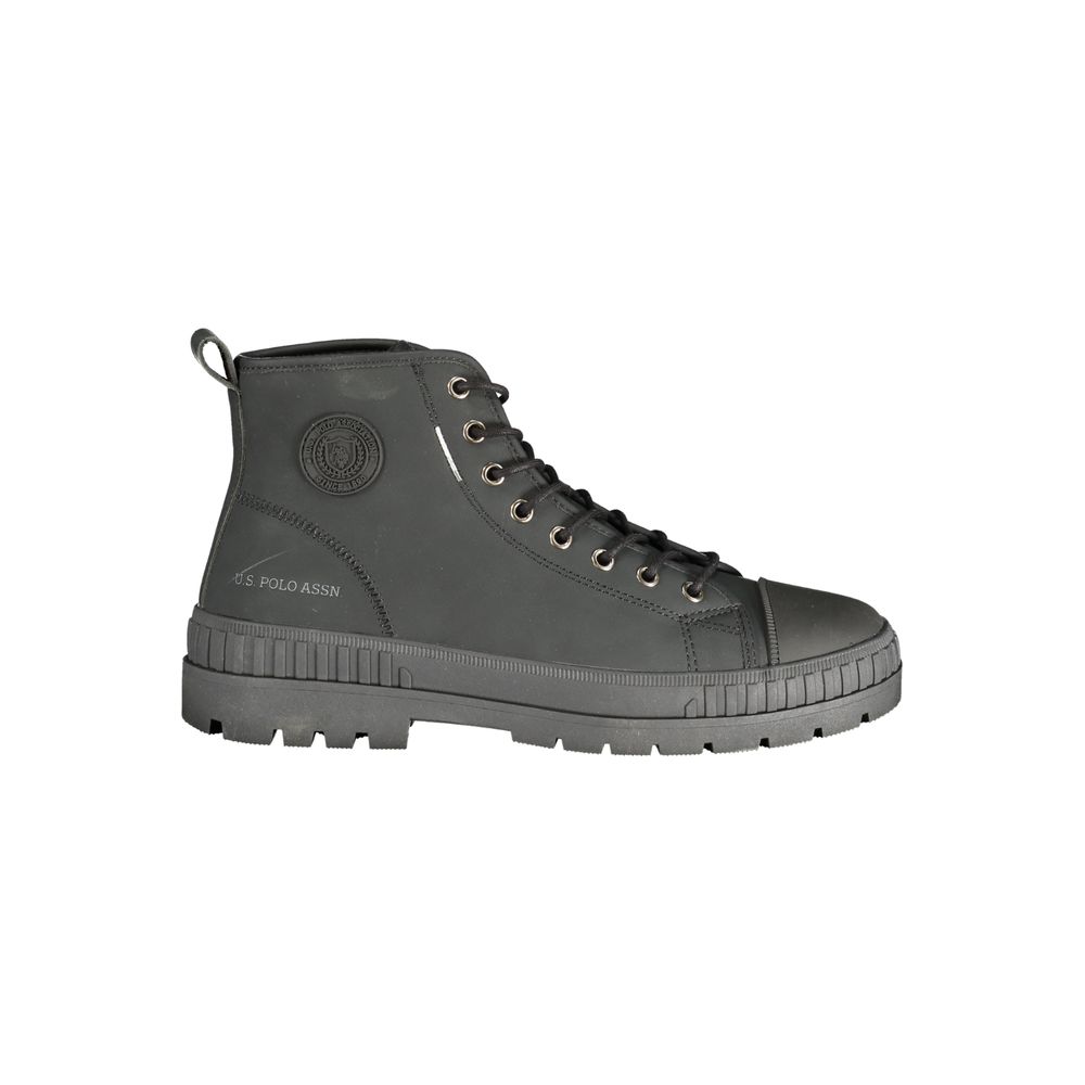 U.S. POLO ASSN. Black Polyurethane Men's Men's Boot