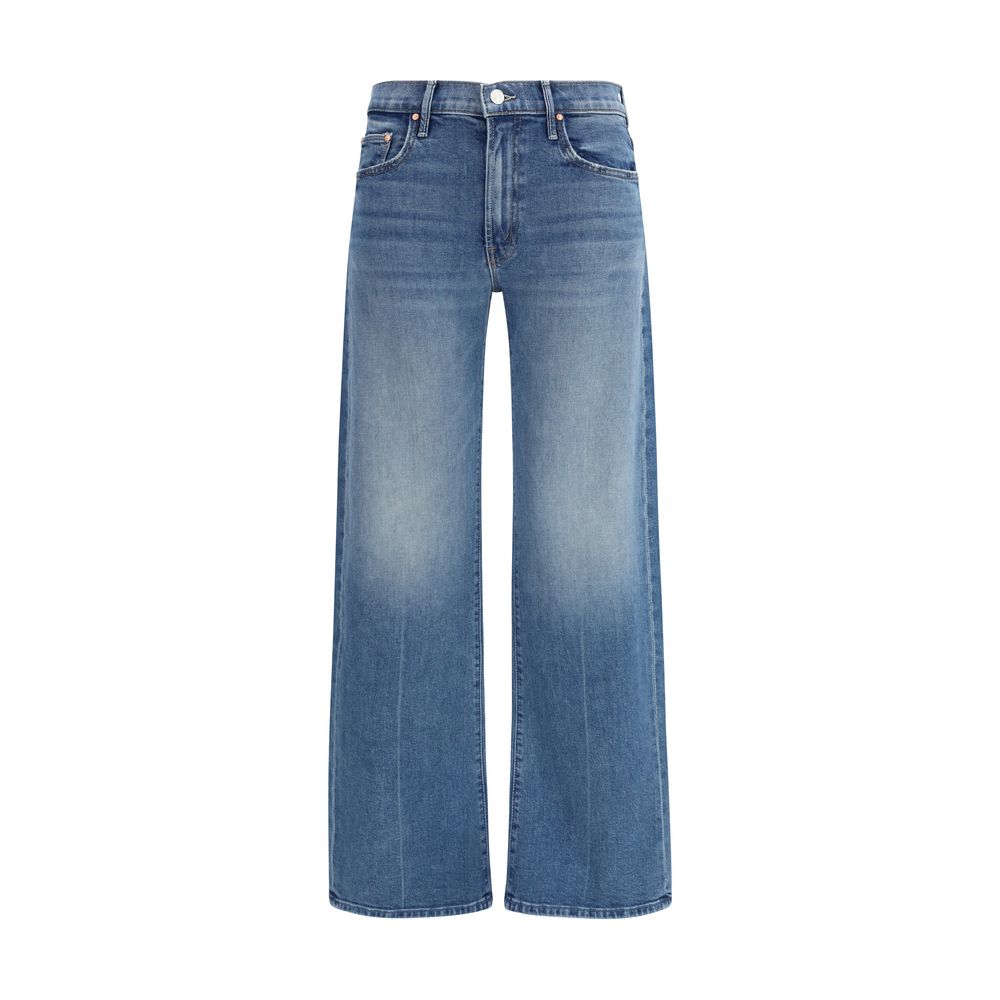 Mother Denim Blue Cotton Flared Women's Jeans