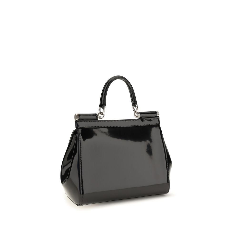 Dolce & Gabbana Black Calf Leather Bos Taurus Women's Handbag