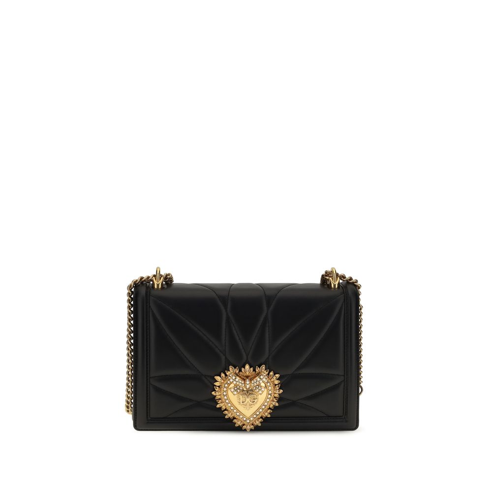 Dolce & Gabbana Black Lamb Ovis Aries Shoulder Women's Bag