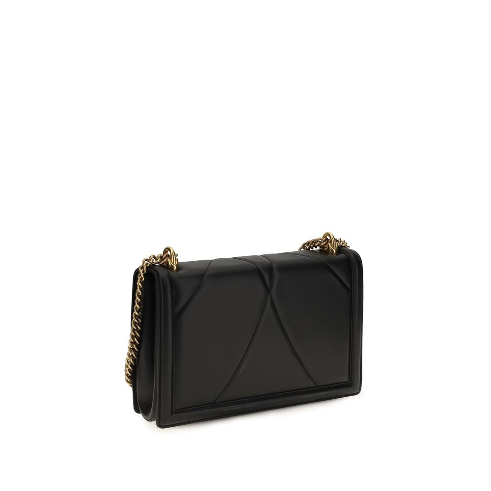 Dolce & Gabbana Black Lamb Ovis Aries Shoulder Women's Bag