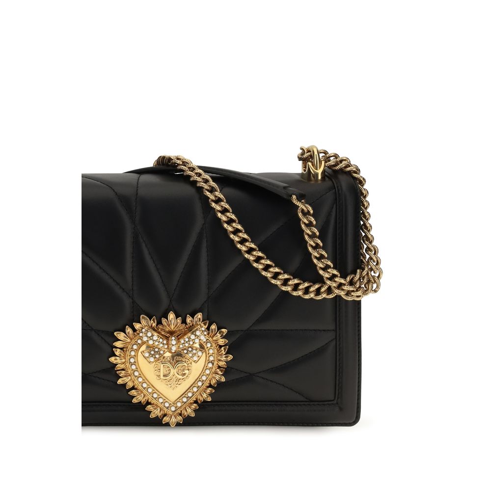Dolce & Gabbana Black Lamb Ovis Aries Shoulder Women's Bag