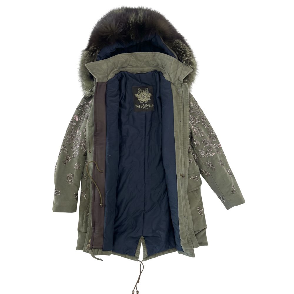 Mr&Mrs Italy Green Cotton Women Women's Jacket