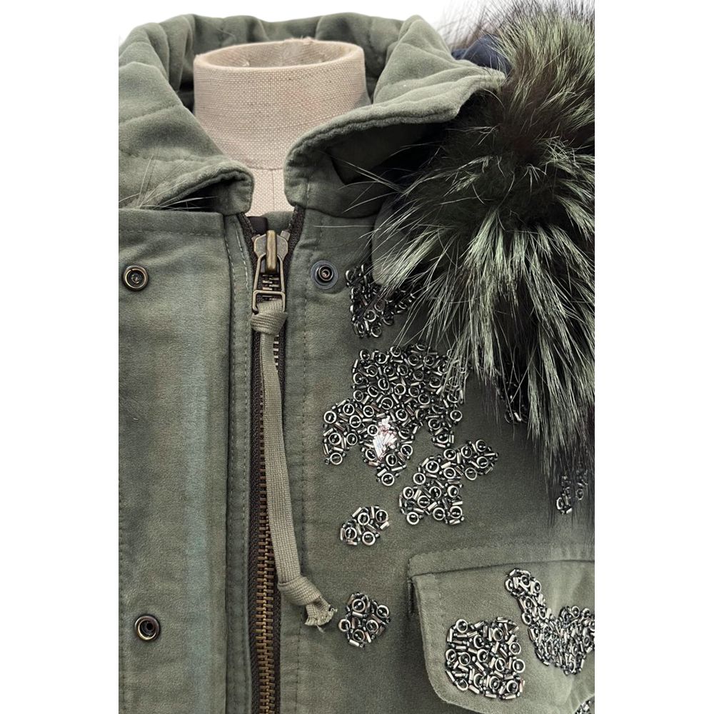 Mr&Mrs Italy Green Cotton Women Women's Jacket