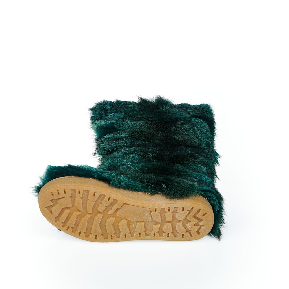 Mr&Mrs Italy Teal Fur Women's Women's Shoe