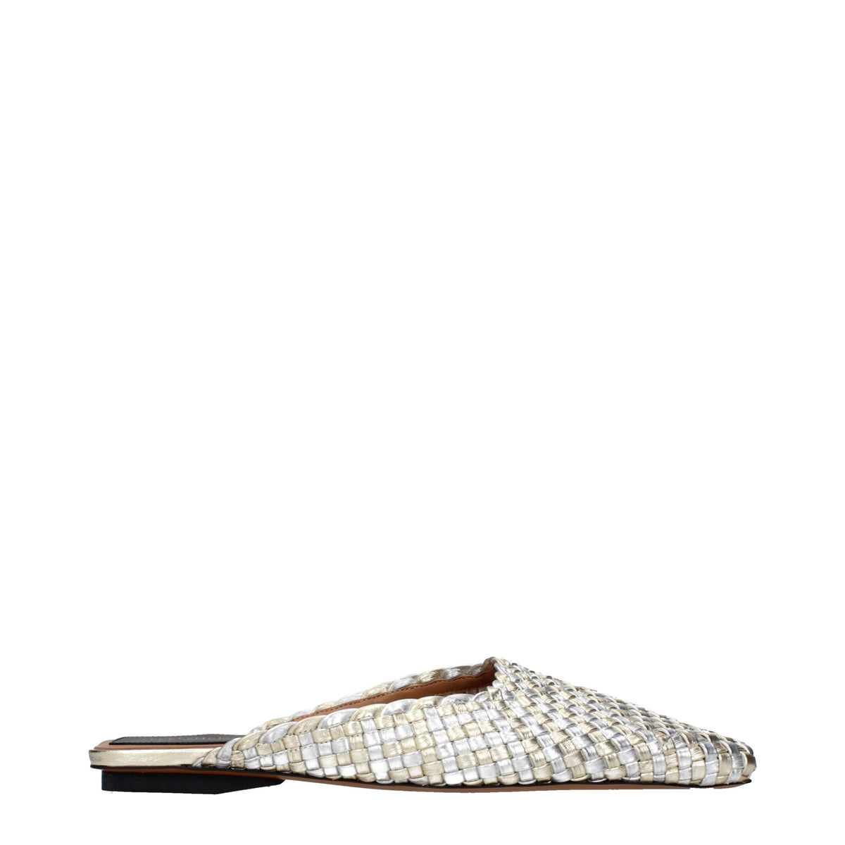 Stella McCartney Gray Leather Women's Slippers