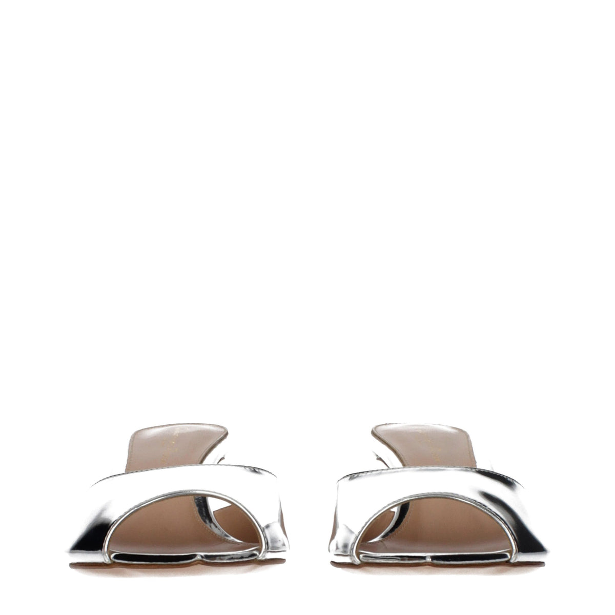 Gianvito Rossi Gray Leather Platform Women's Sandals