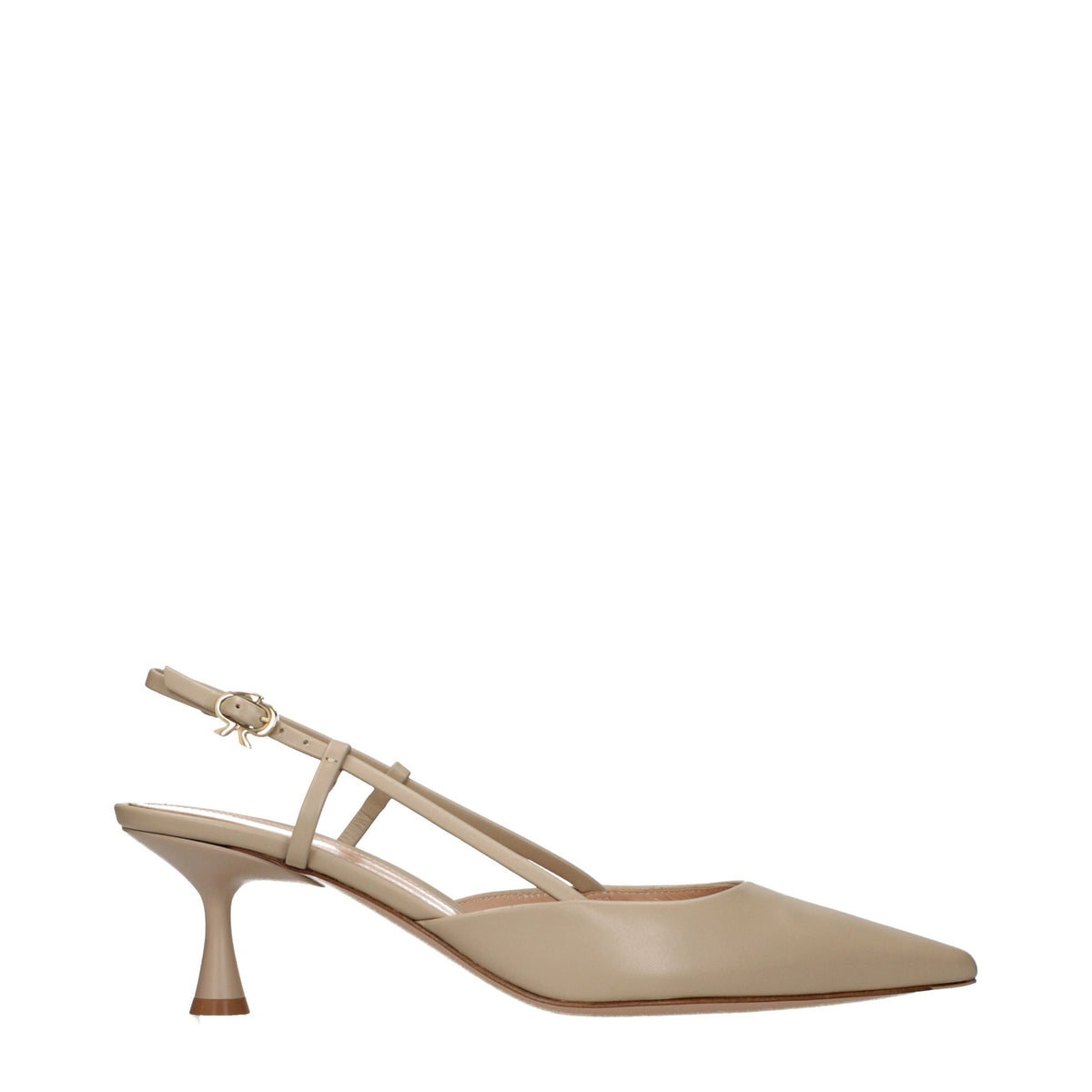 Gianvito Rossi Beige Leather High Heel Women's Pumps
