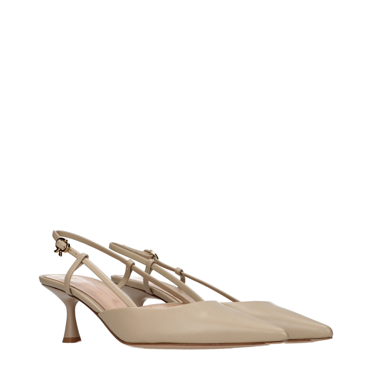 Gianvito Rossi Beige Leather High Heel Women's Pumps