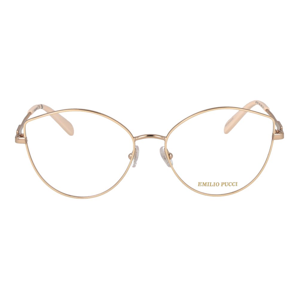 Emilio Pucci Beige Metal Glasses Women's (Frames)