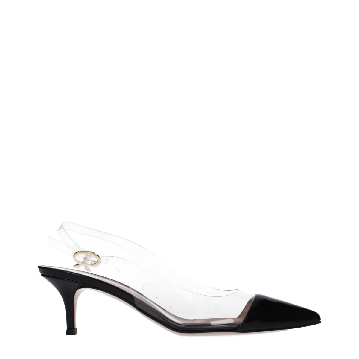 Gianvito Rossi Transparent Plexiglass Mid Heel Women's Pumps