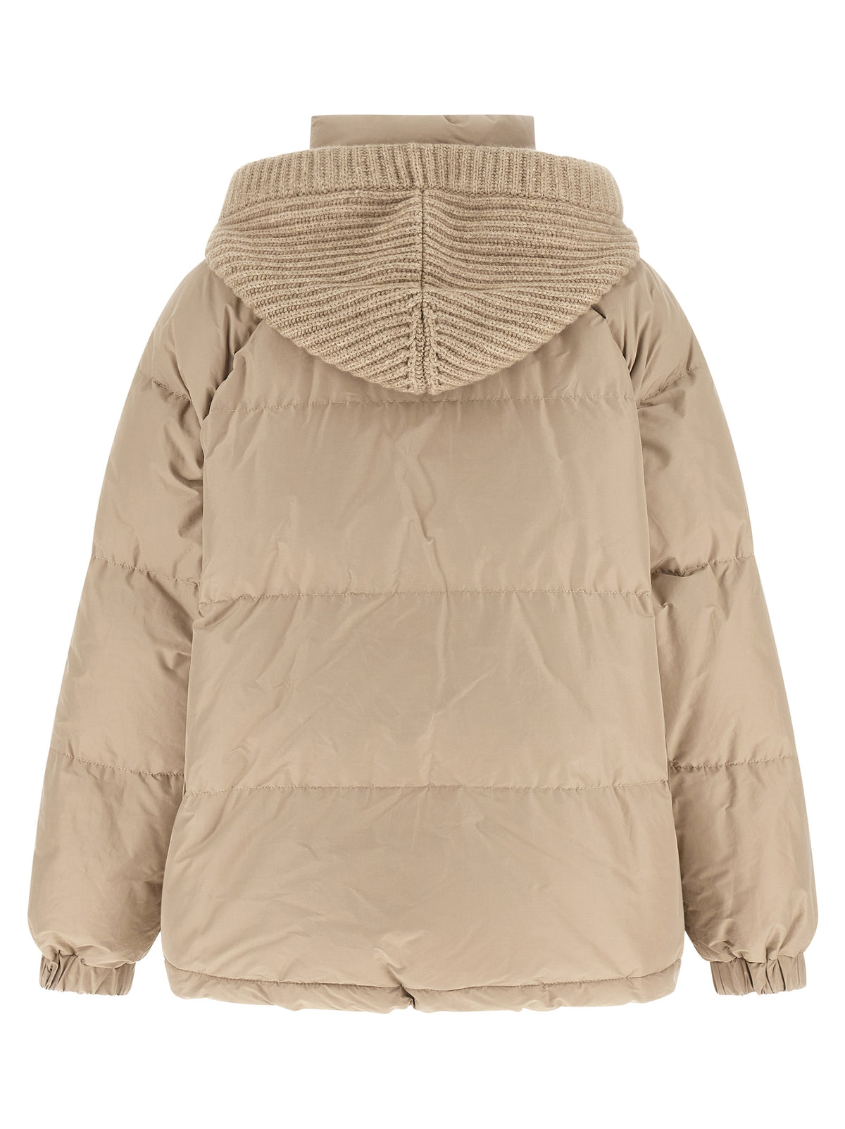 Brunello Cucinelli Beige Cotton Full-Length Women's Jacket