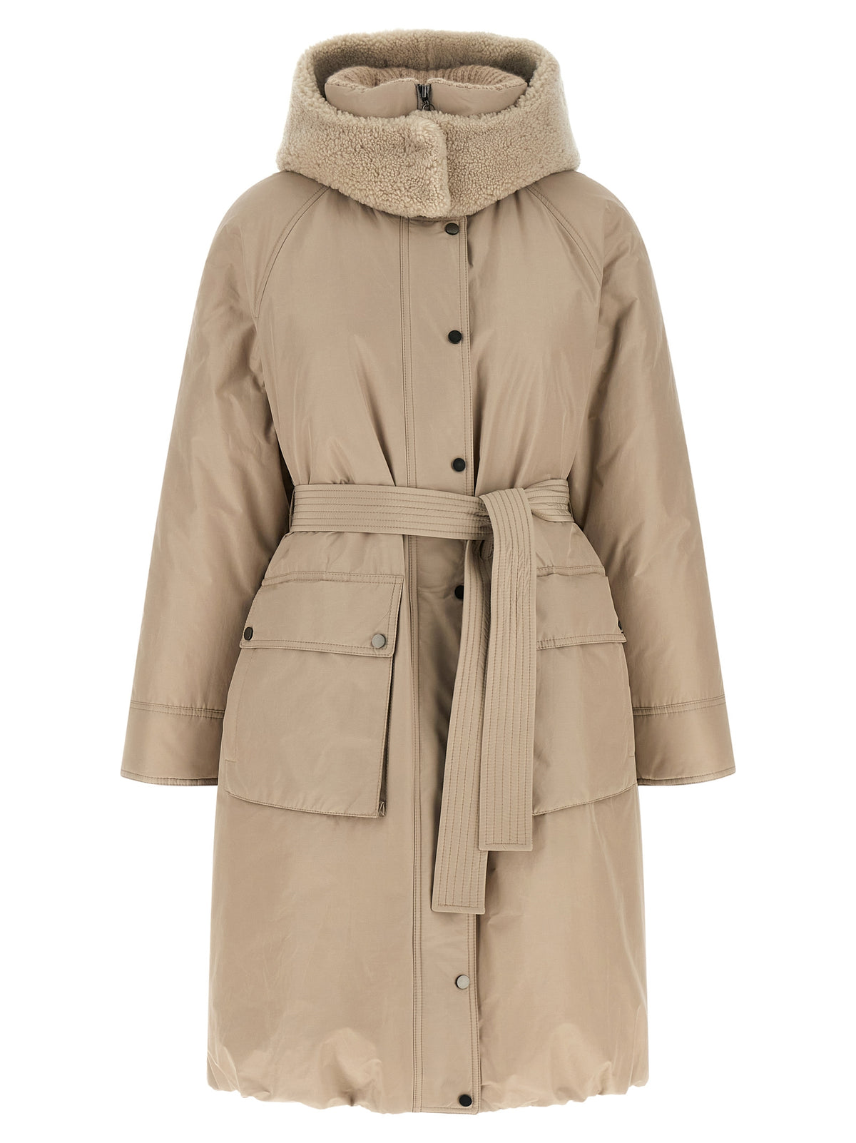 Brunello Cucinelli Beige Cotton Women's Coat