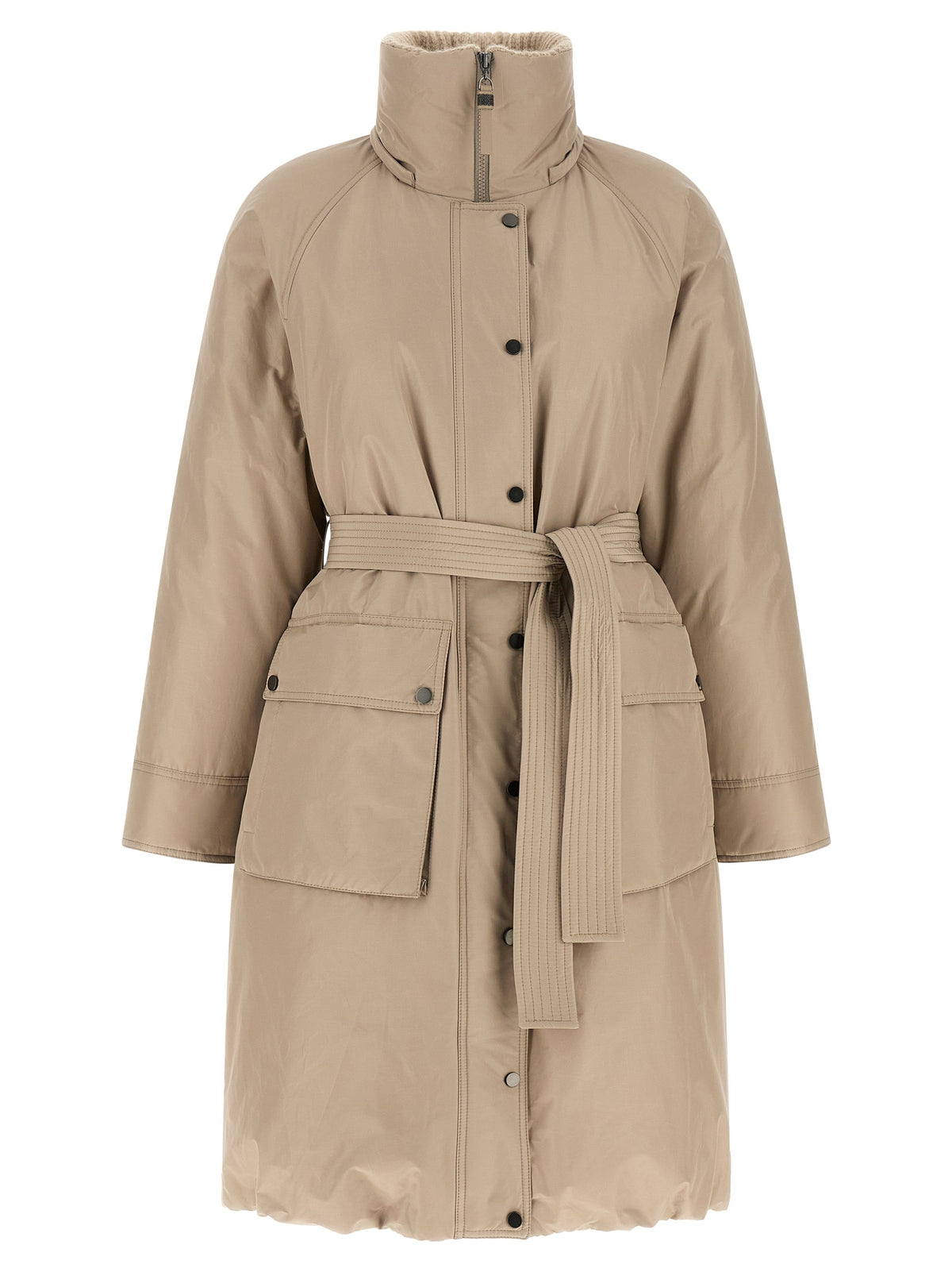 Brunello Cucinelli Beige Cotton Women's Coat