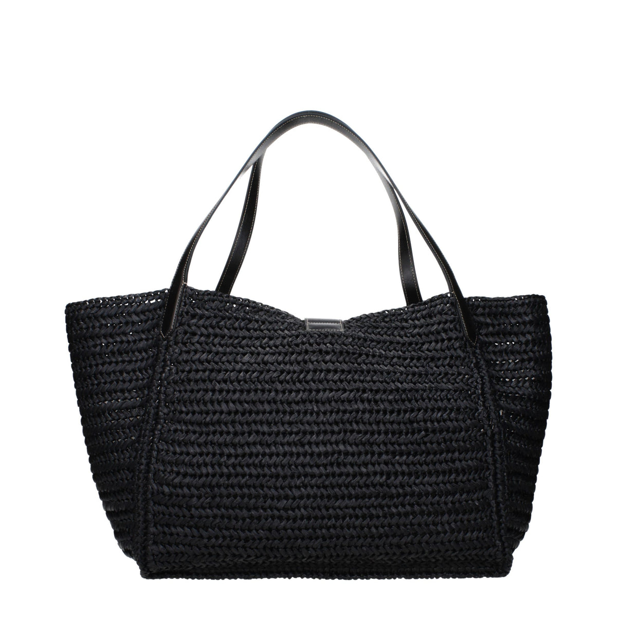 Tom Ford Black Raffia Shoulder Women's Bag
